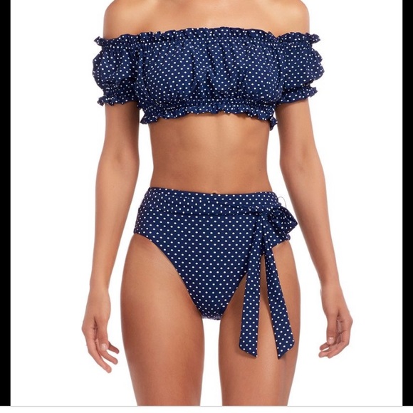 Vitamin A Lola high waist rumba dots bikini bottom - Picture 1 of 6
